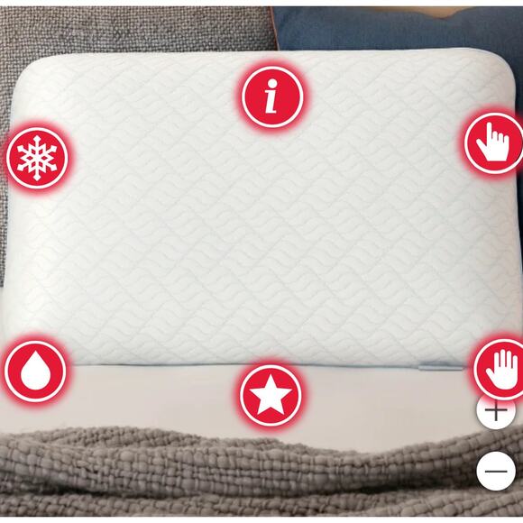 New! Serenity by Tempur-Pedic Cooling Memory Foam Pillow - Picture 8 of 14